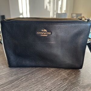 Coach Black Leather Lyla Crossbody Bag